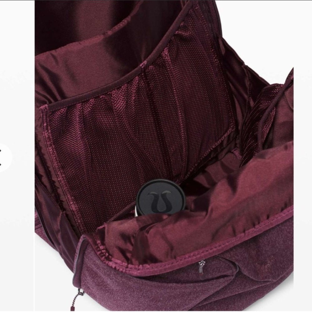 Lululemon Define Backpack OS Heathered Cassis W9CQDS Laptop Bag Maroon - Picture 3 of 10